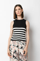Top in maglia a righe