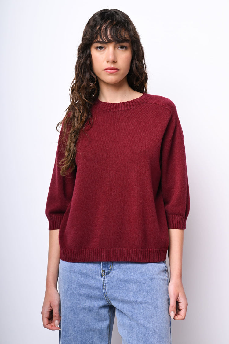 Pull con maniche crop