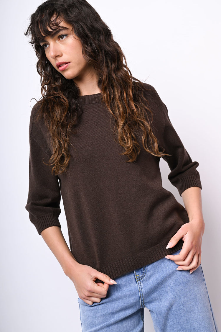 Pull con maniche crop