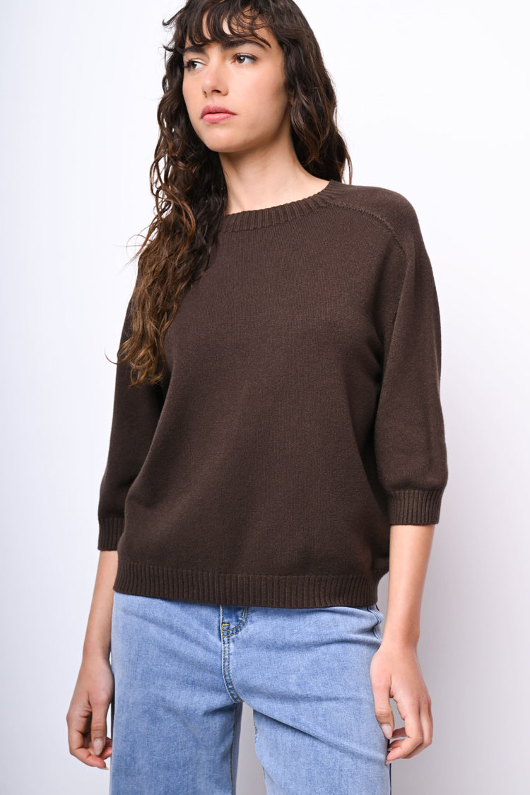Pull con maniche crop