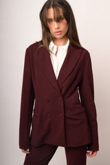 Blazer doppiopetto bordeaux