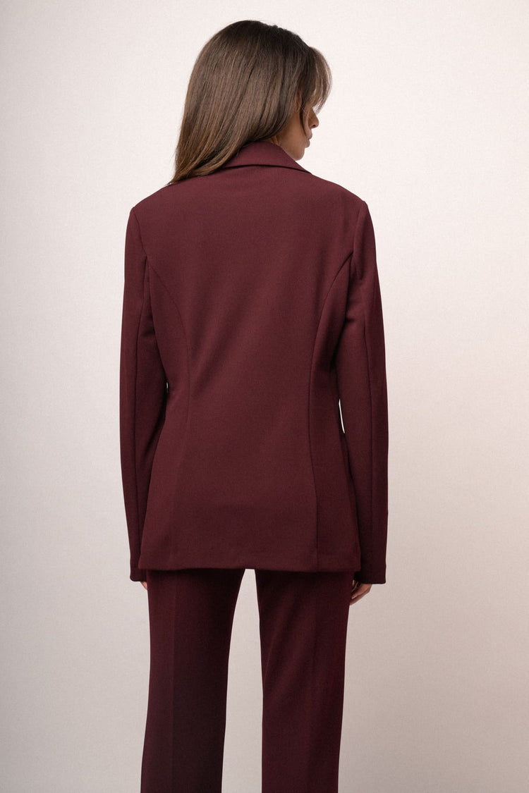 Blazer doppiopetto bordeaux