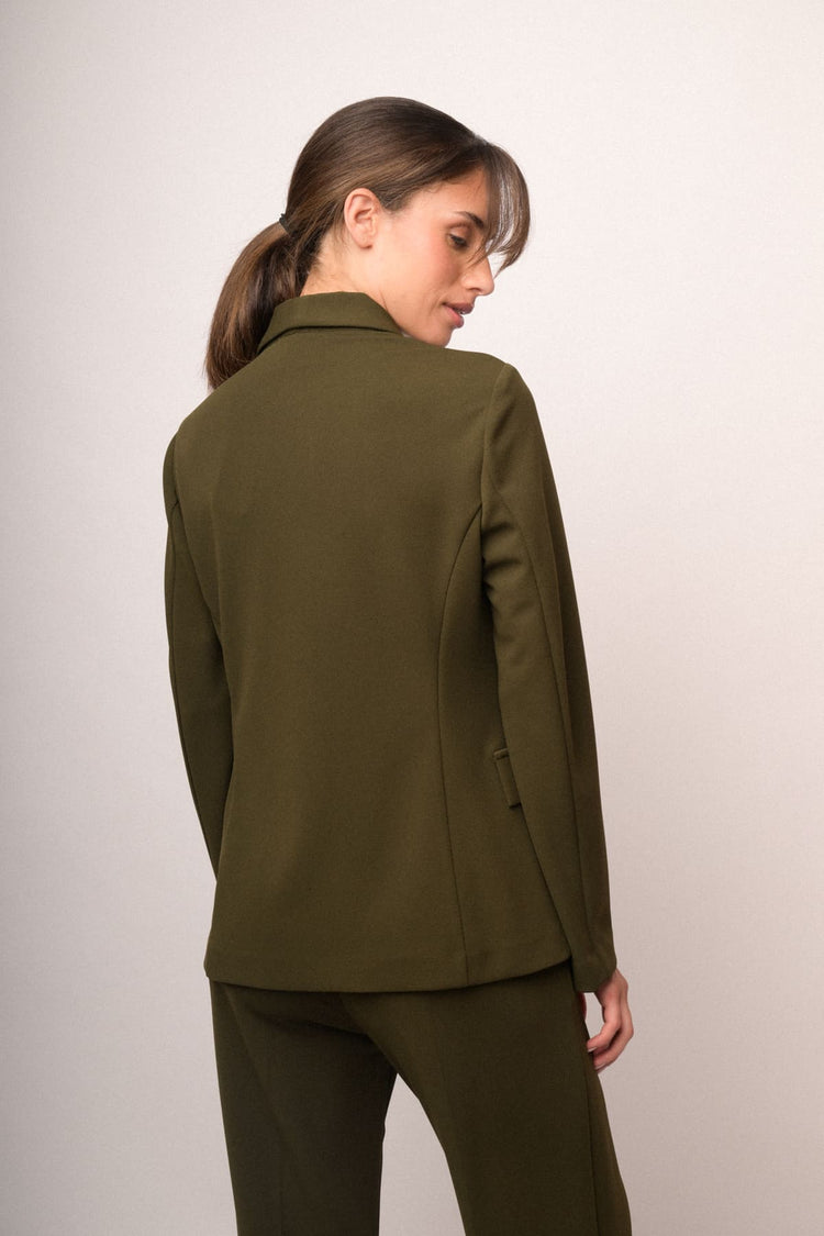 Blazer monopetto verde oliva