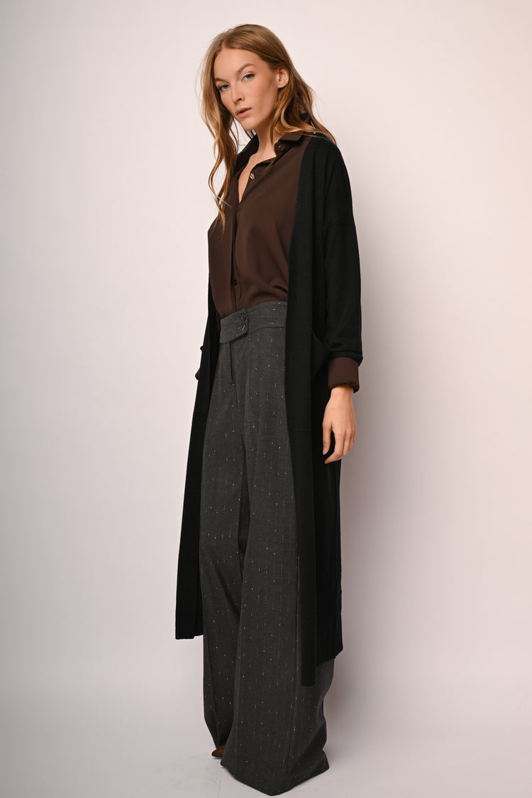 Cardigan lungo con tasche