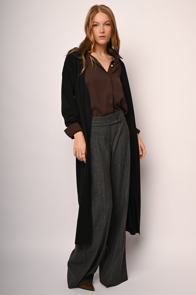 Cardigan lungo con tasche