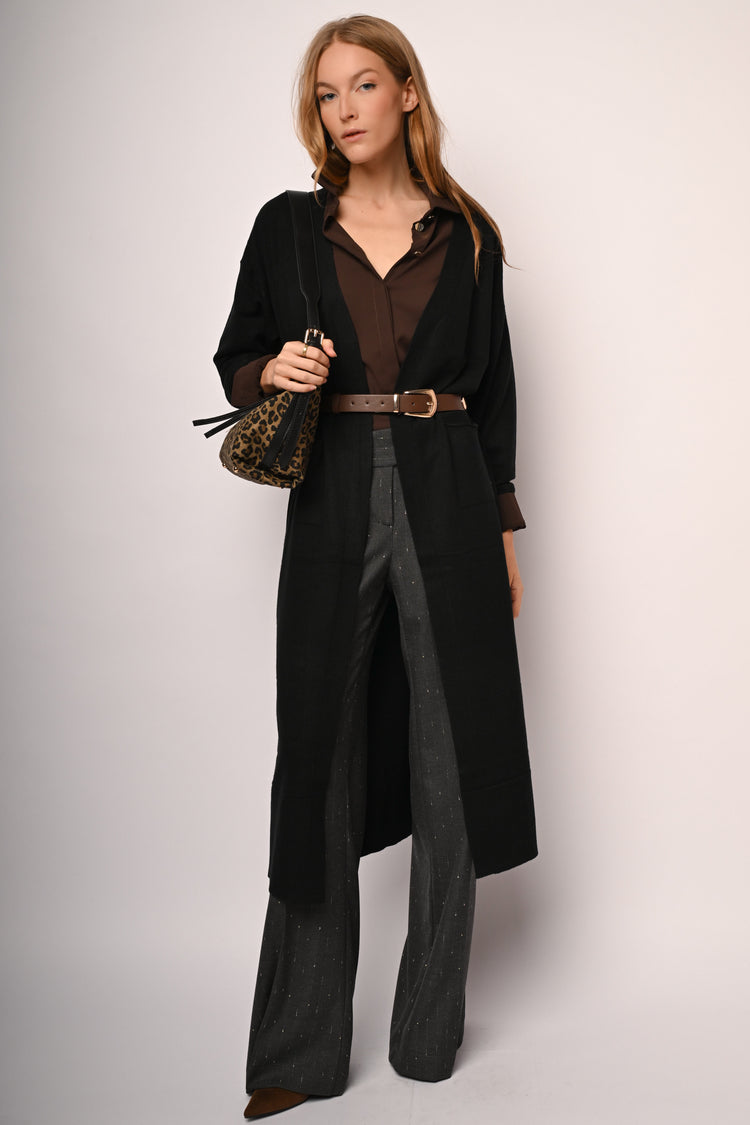 Cardigan lungo con tasche