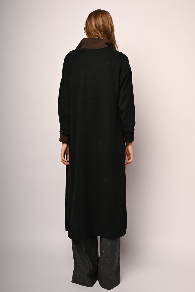 Cardigan lungo con tasche