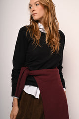 Pull girocollo misto lana
