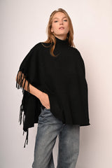 Poncho con frange