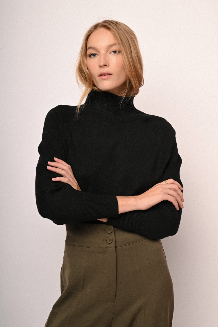 Lupetto con maniche raglan