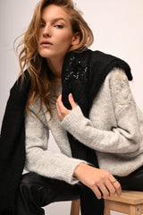 Maglia con decorazione strass