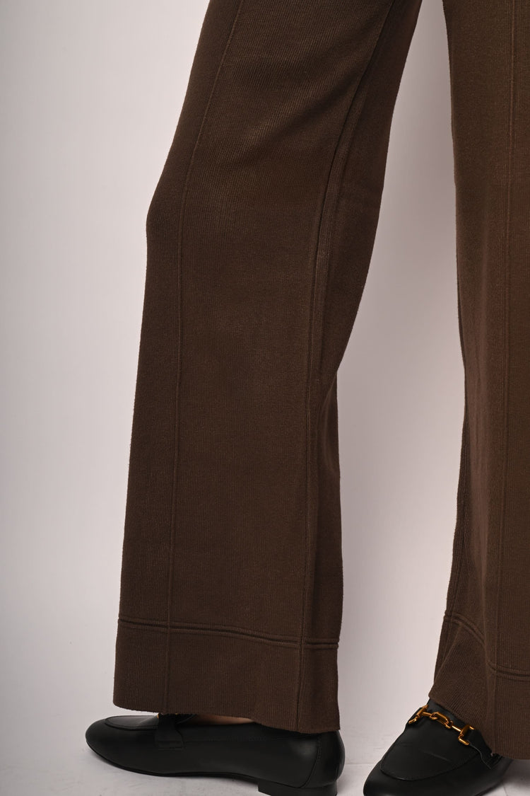 Pantaloni palazzo in maglia