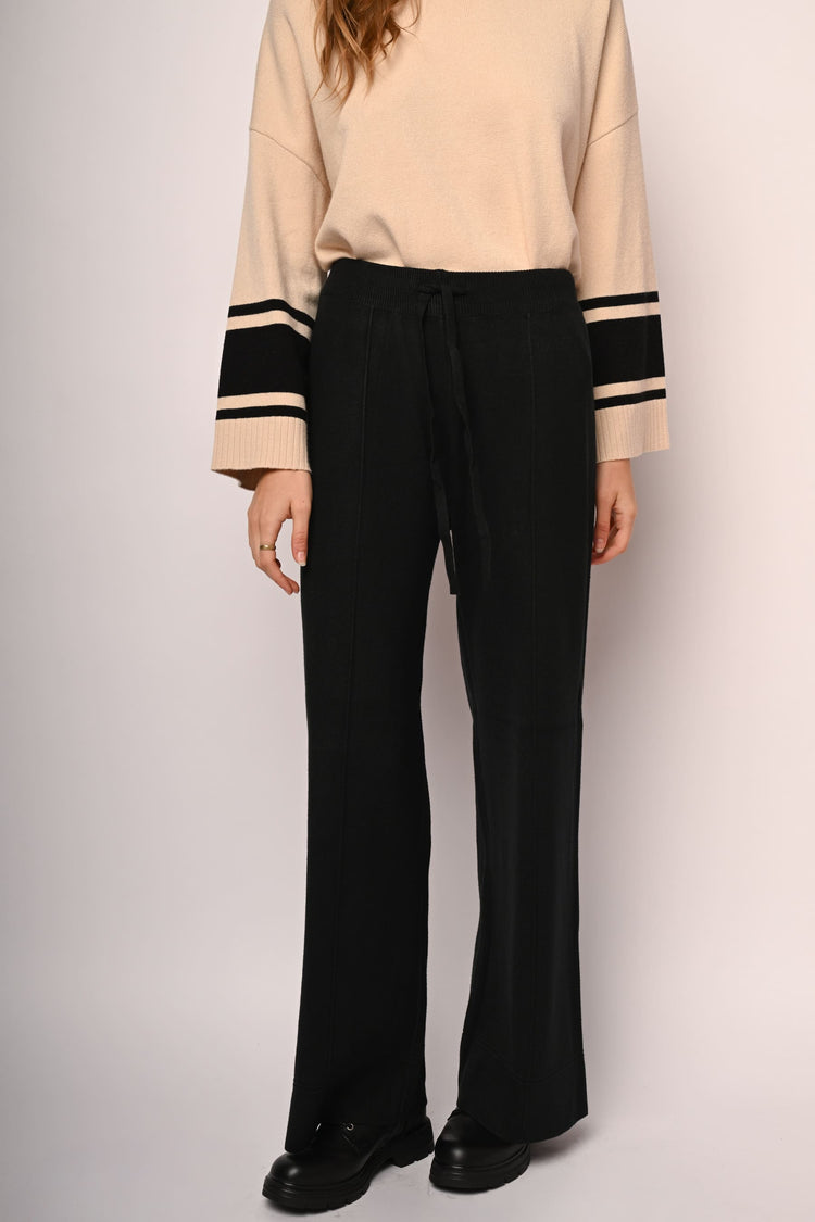 Pantaloni palazzo in maglia