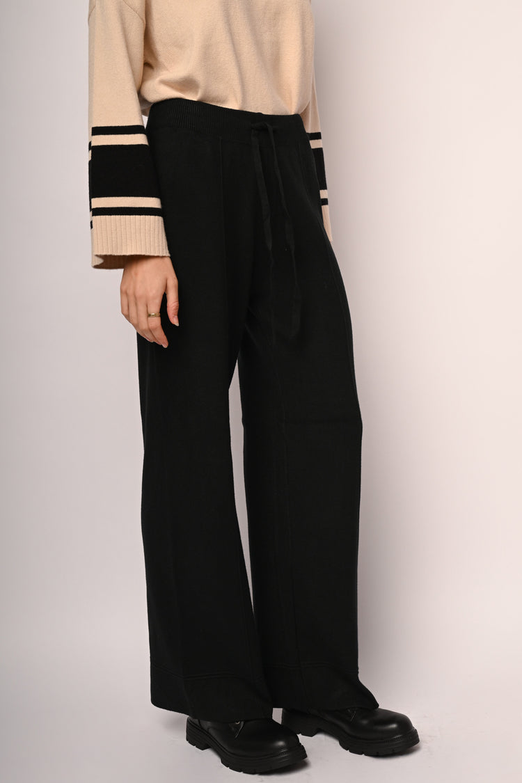 Pantaloni palazzo in maglia