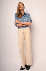 Pantaloni palazzo in maglia