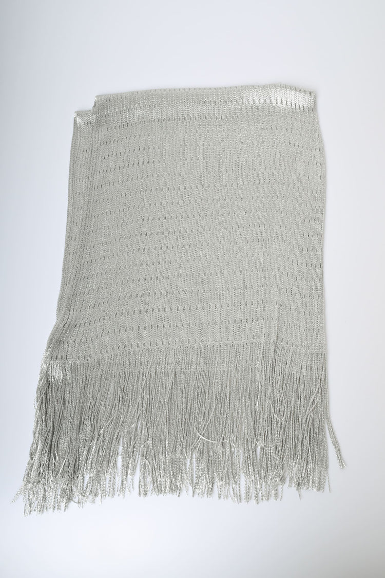 Sciarpa in maglia lamé