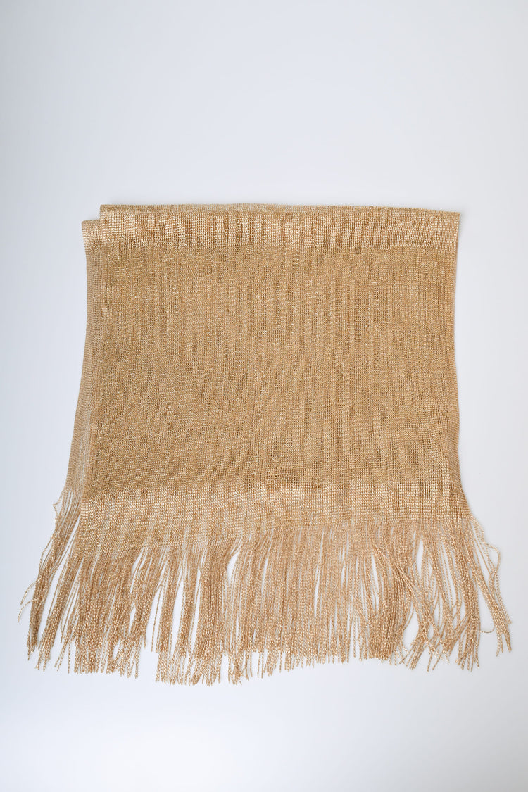 Sciarpa in maglia lamé