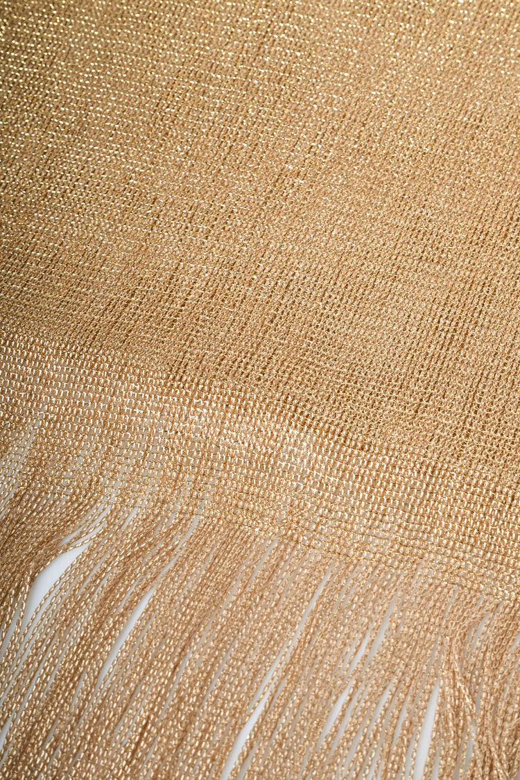 Sciarpa in maglia lamé