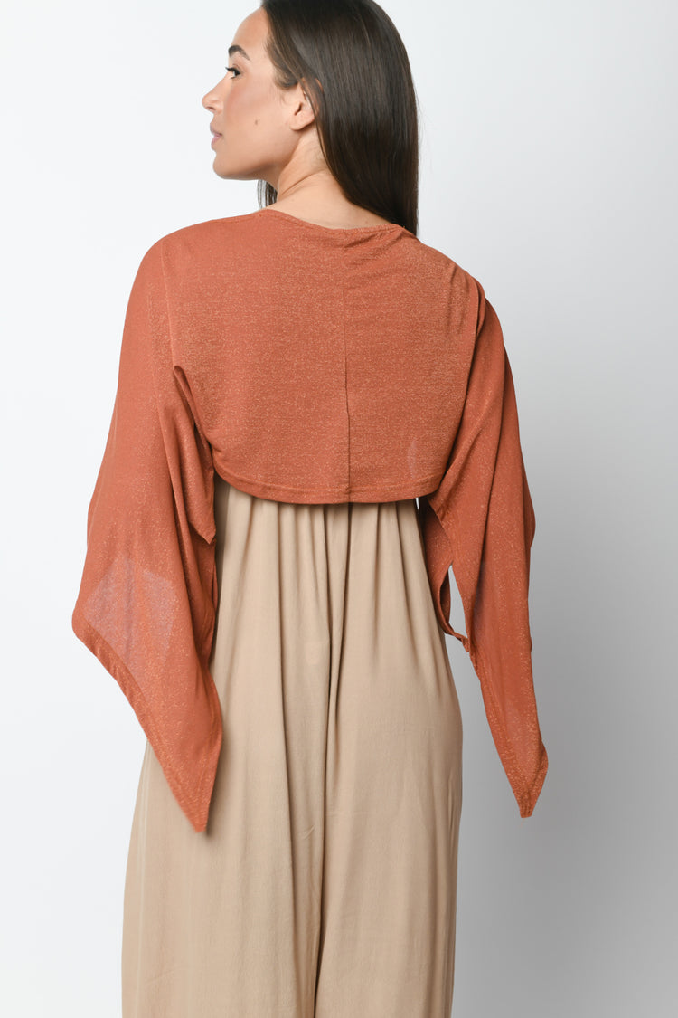 Coprispalle con lurex