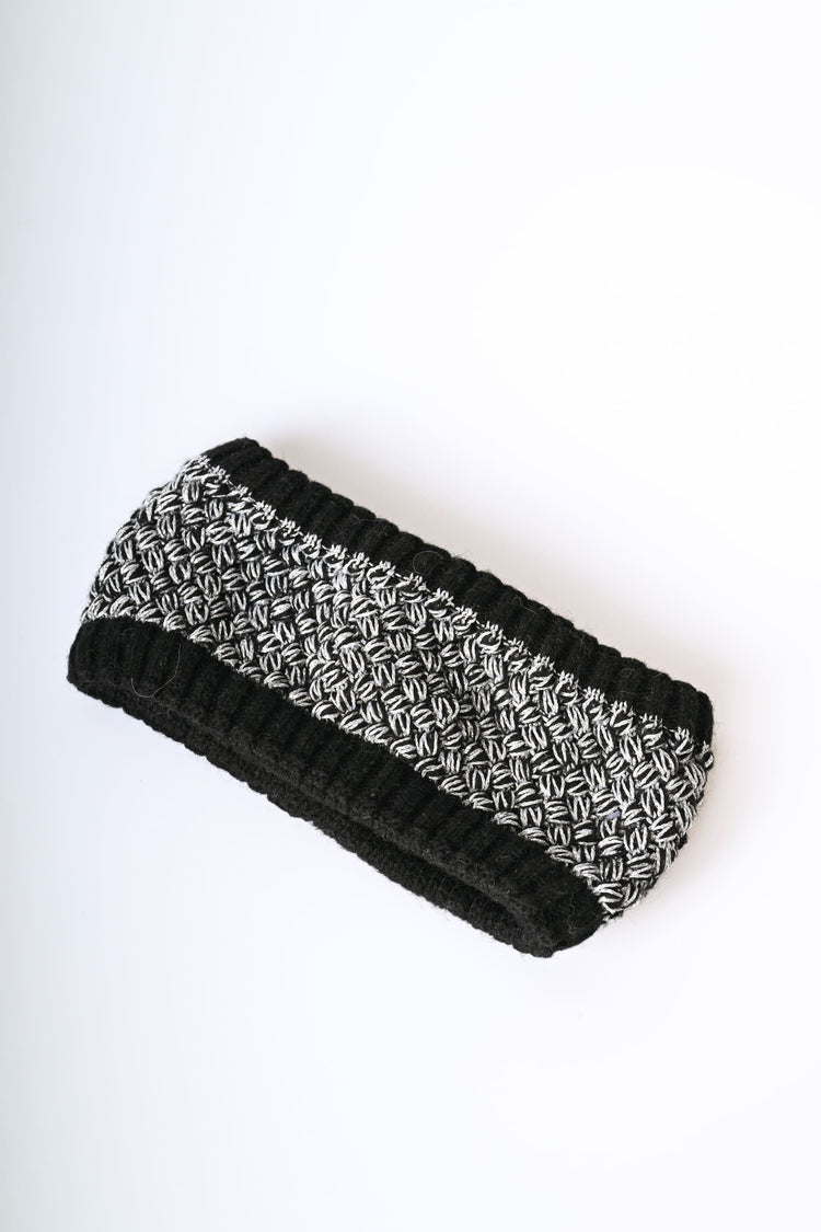 Fascia per capelli in maglia intrecciata