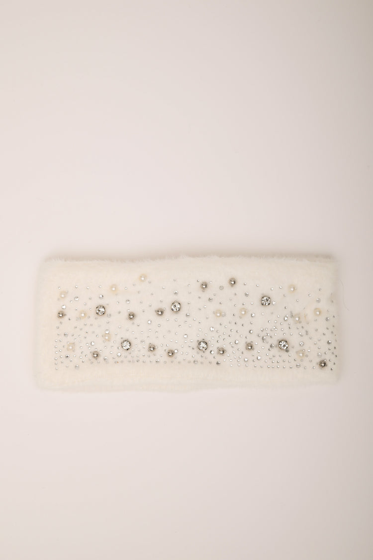 Fascia con perline e strass