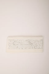 Fascia bianca con strass