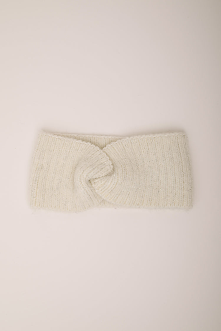 Fascia bianca lurex con nodo