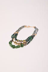 Collana multifili con pietre