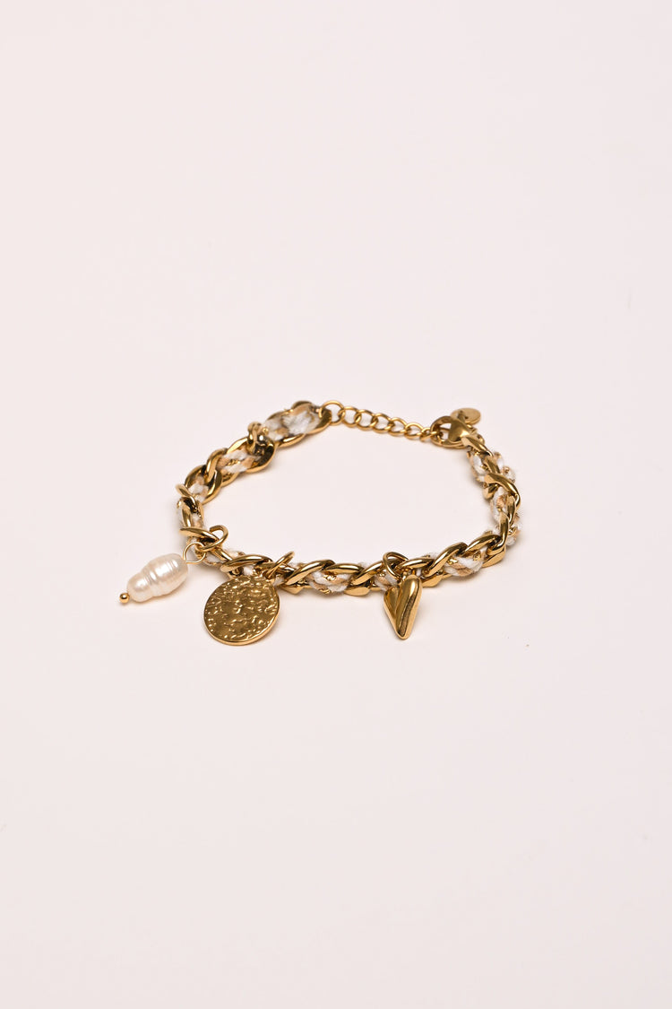 Bracciale a catenella con charms
