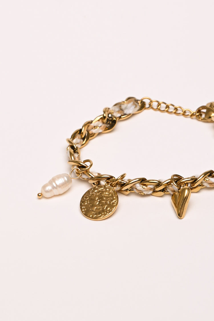 Bracciale a catenella con charms