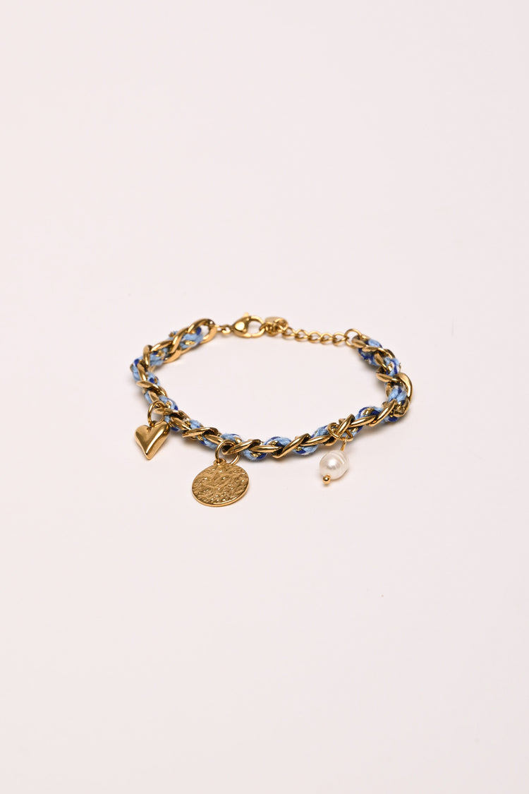 Bracciale a catenella con charms