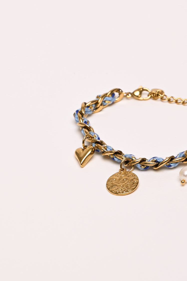 Bracciale a catenella con charms