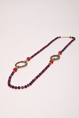 Collana con perline e cerchi