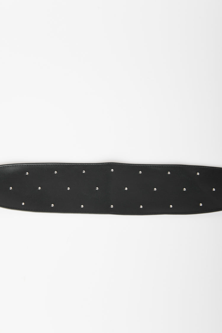 Cintura a fascia con mini borchie