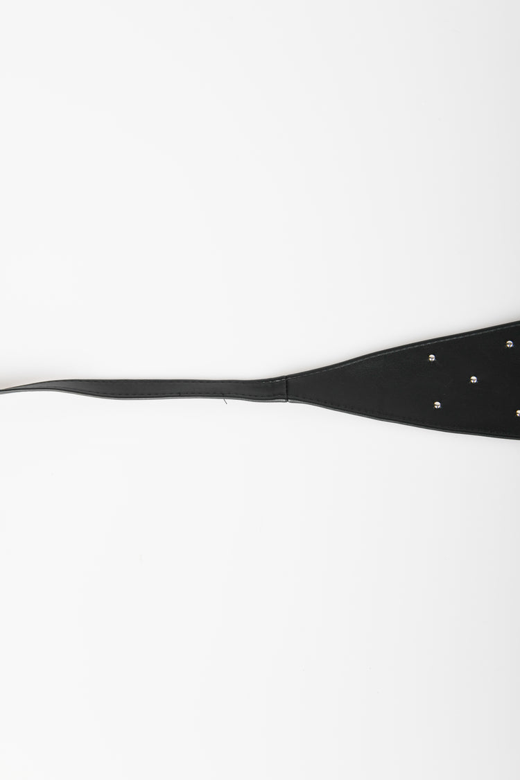 Cintura a fascia con mini borchie