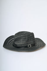 Cappello in paglia con cinturino