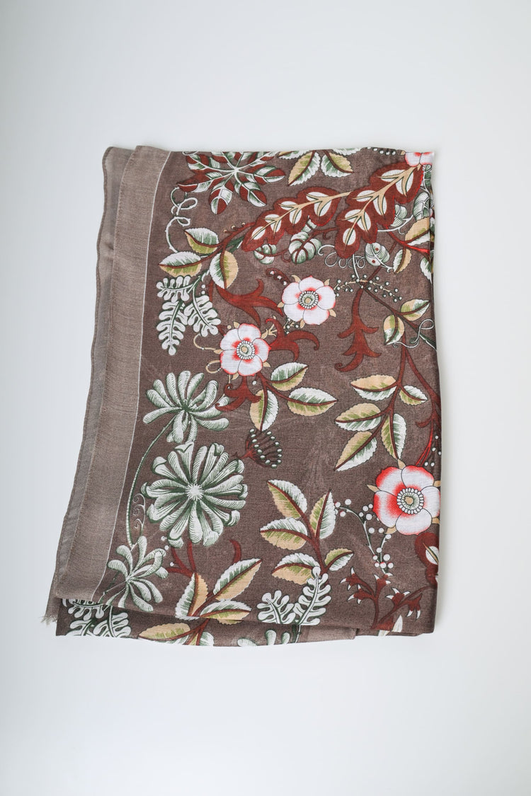 Sciarpa a stampa floreale