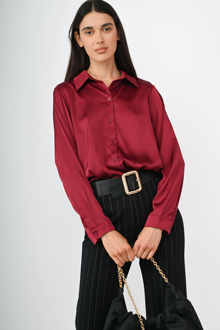 Camicia in raso