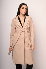 Cappotto con cintura