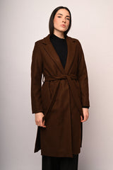 Cappotto con cintura