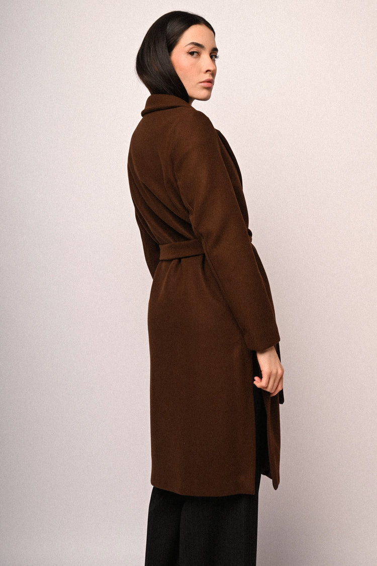 Cappotto con cintura
