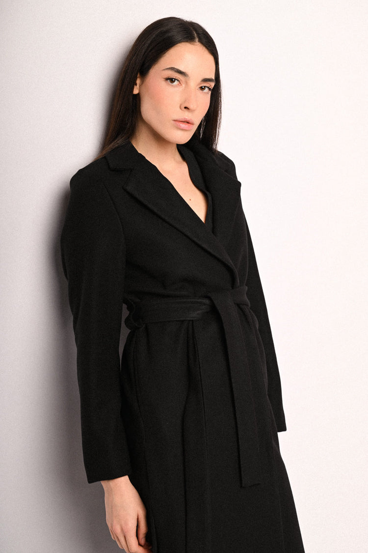 Cappotto con cintura