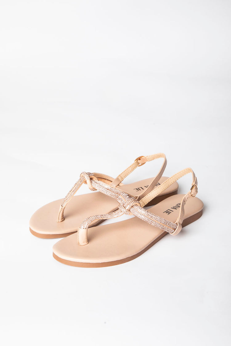 Sandali infradito con strass