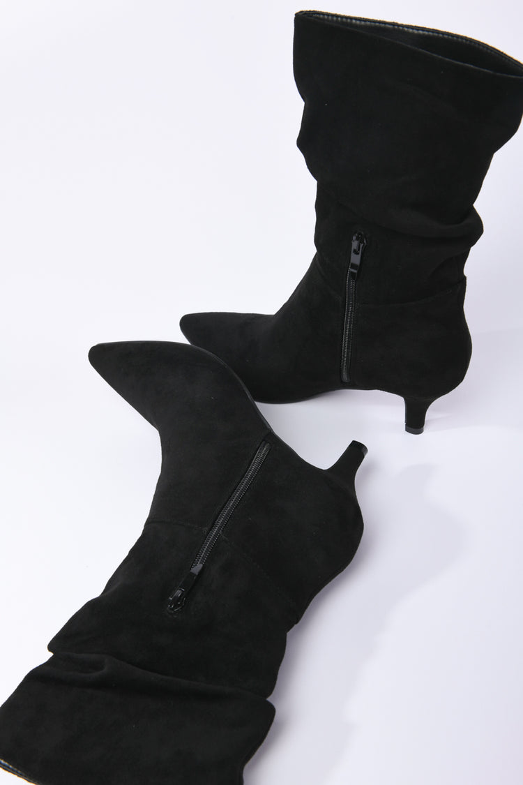 Stivaletti in faux suede