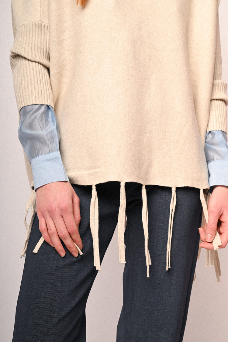 Pull con frange allorlo