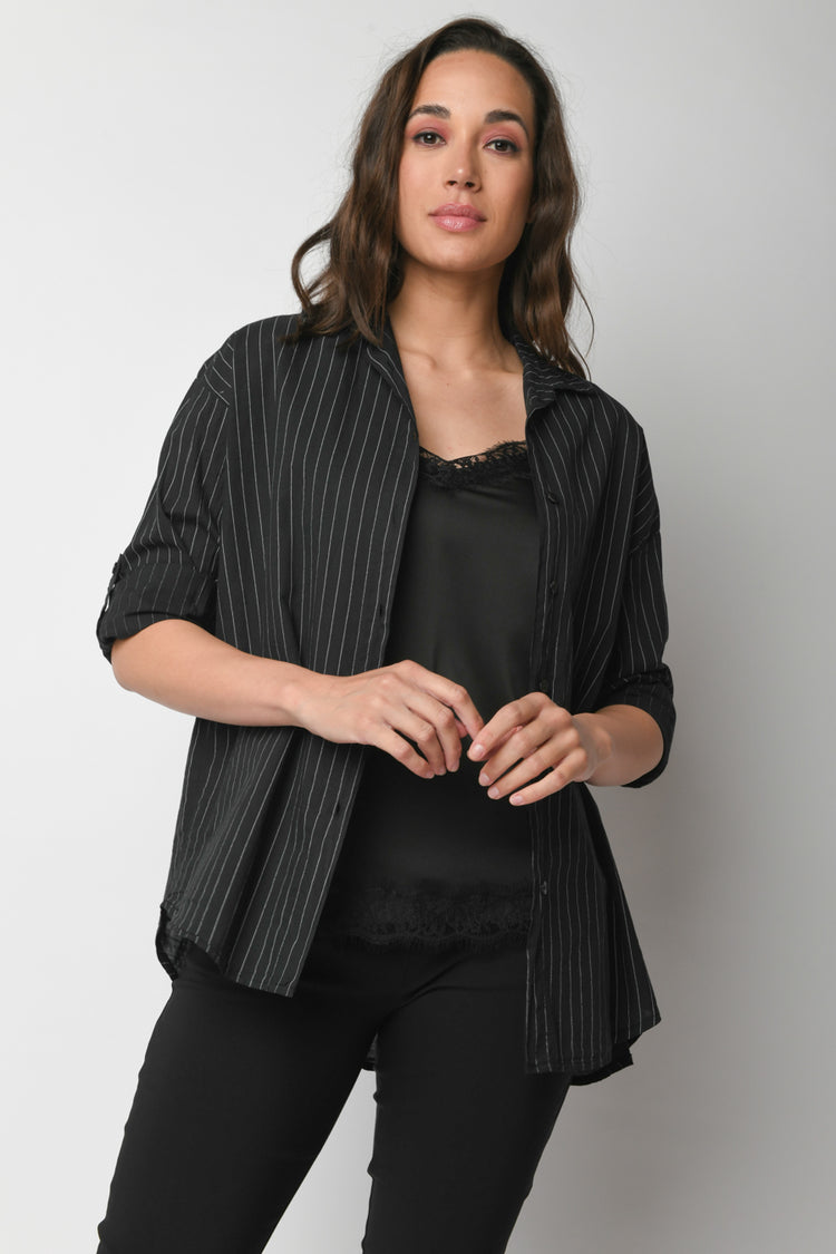 Camicia oversize a righe