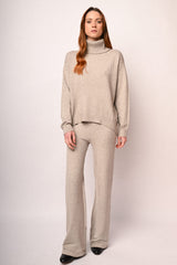 Pantaloni palazzo in maglia