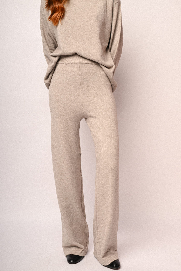 Pantaloni palazzo in maglia