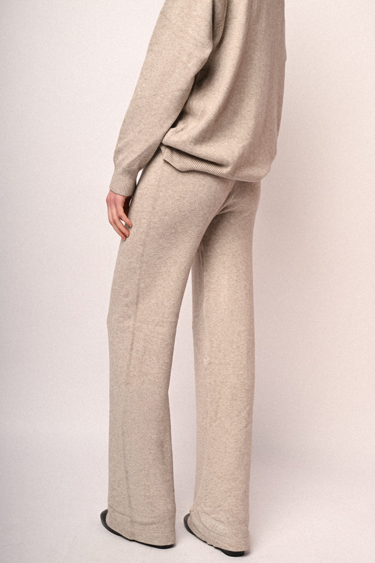 Pantaloni palazzo in maglia
