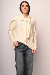Pull basic con mini paillettes all-over